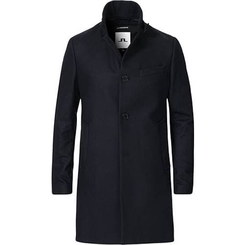 J.Lindeberg Holger Compact Melton Coat - Blue