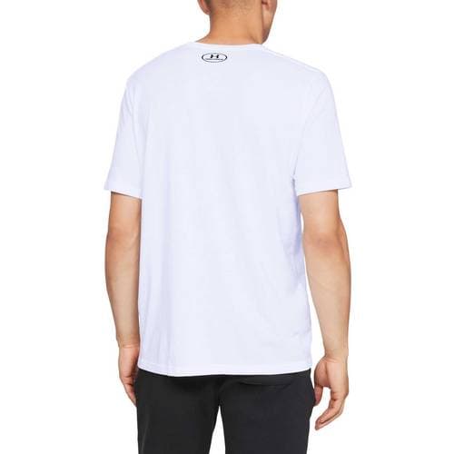 Under Armour Men's Sportstyle Left Chest Short Sleeve Shirt - White/Black