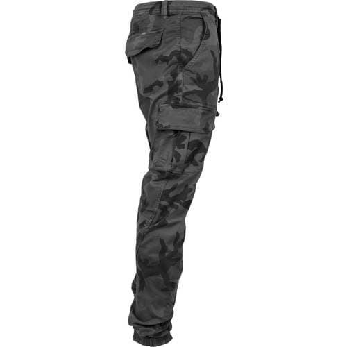 Urban Classics Camo Cargo Jogging Pants - Grey Camouflage