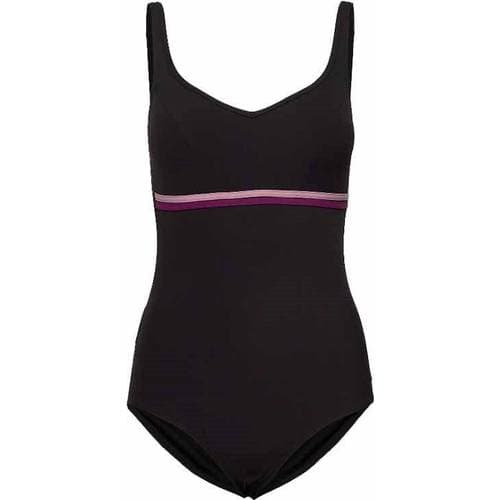 Speedo Sculpture Contourluxe Swimsuit - Black/Plum