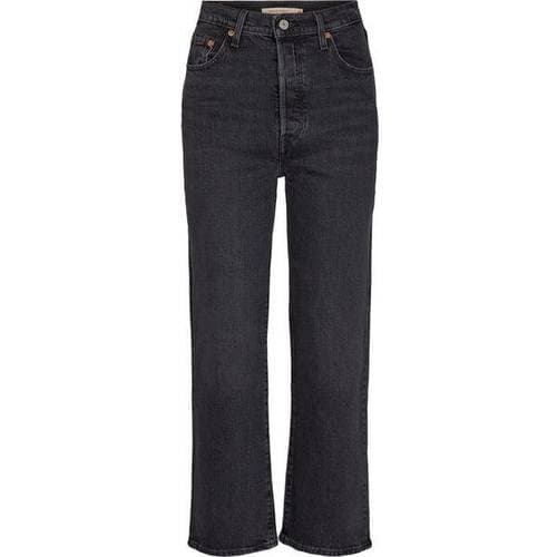 Levi's Ribcage Straight Ankle Jeans - Feelin Cagey/Black
