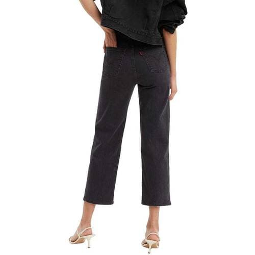 Levi's Ribcage Straight Ankle Jeans - Feelin Cagey/Black