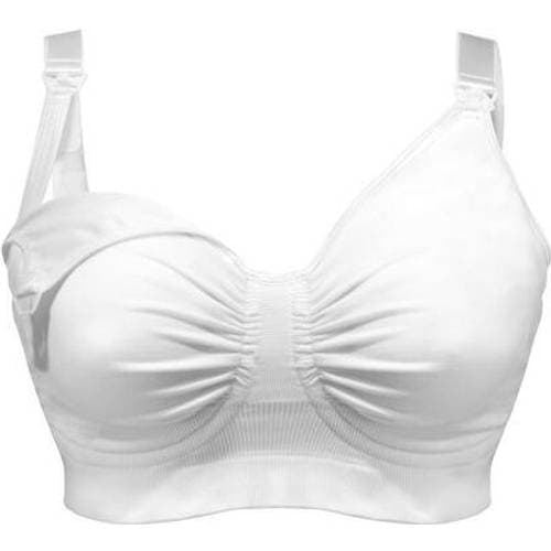 Carriwell Maternity & Nuring Bra Seamless Carri-Gel Supports White