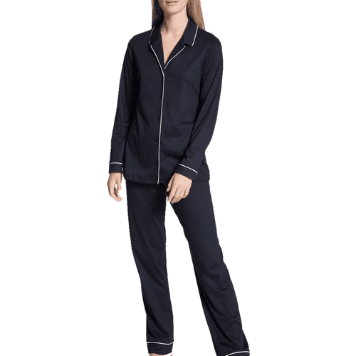 Calida Night Lovers Pyjama - Dark Lapis Blue