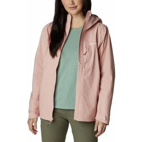 Columbia Women's Omni-Tech Ampli-Dry Shell Jacket - Faux Pink