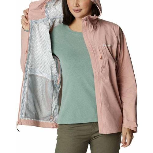 Columbia Women's Omni-Tech Ampli-Dry Shell Jacket - Faux Pink