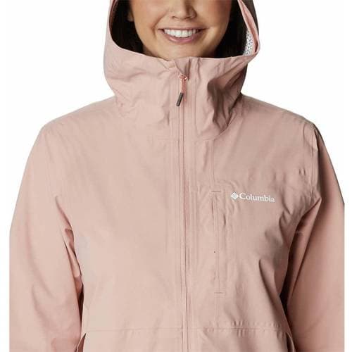 Columbia Women's Omni-Tech Ampli-Dry Shell Jacket - Faux Pink