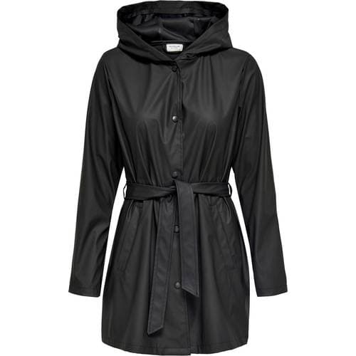 Jacqueline de Yong Women's hooded raincoat, Blacks