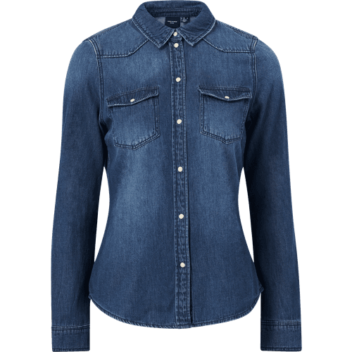 Vero Moda Maria Shirt - Blue/Medium Blue Denim