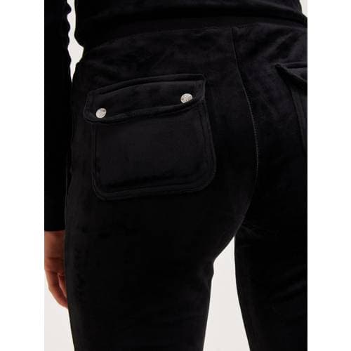 Juicy Couture Del Ray Classic Velour Pant - Black