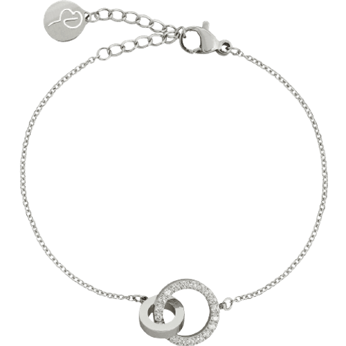 Edblad Eternal Orbit Bracelet Steel -Silver/Diamonds