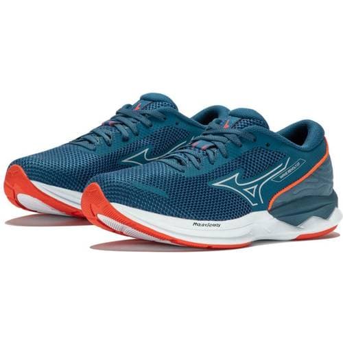Mizuno Herr Wave Revolt Road löparsko, Blå aska Nimbus Cloud Soleil