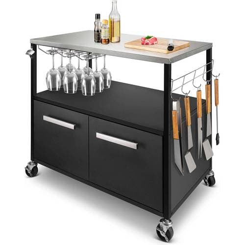 Austin and Barbeque Side Table with Practical Storage