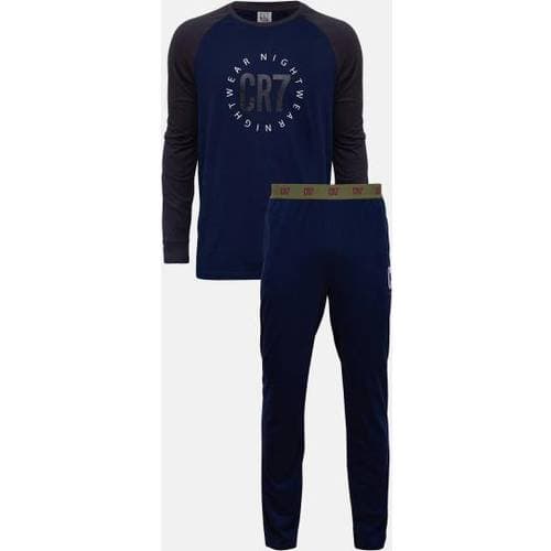CR7 Cristiano Ronaldo Cotton Men Pyjamas Navy-2