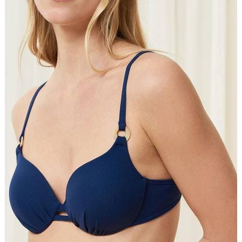 Triumph Summer Glow Underwired Padded Bikini Top - True Navy