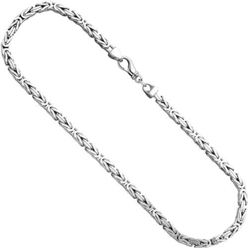 Klockor och Smycken Imperial link Square Necklace - Silver