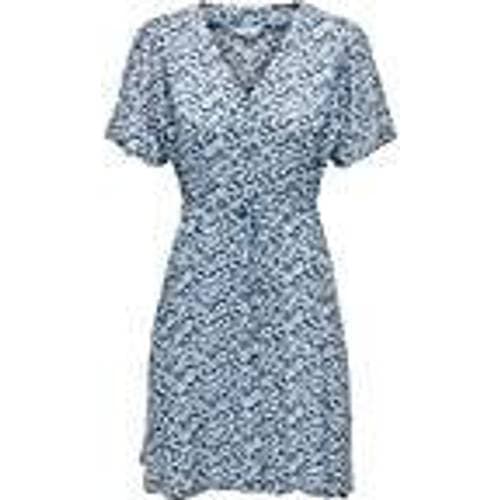 Only Klänning onlEvida S/S Short Dress Wvn Blå