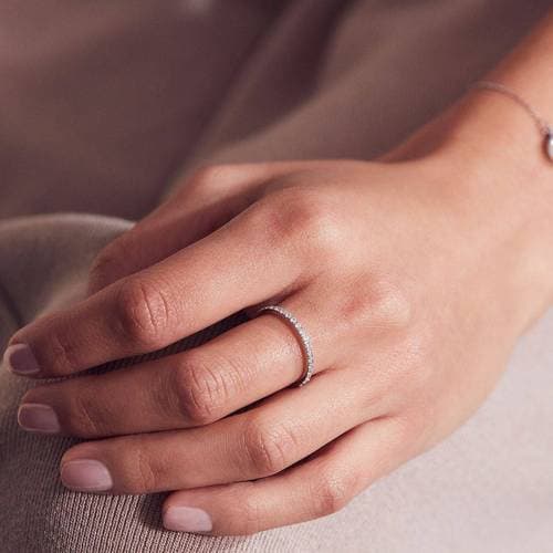 Edblad Glow Ring Mini Steel - Silver/Transparent