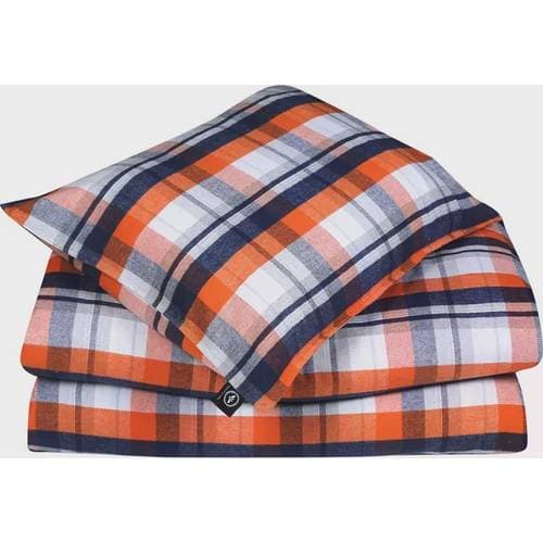 Recycled by Wille Lindvallen flanell Påslakan Orange (210x150cm)