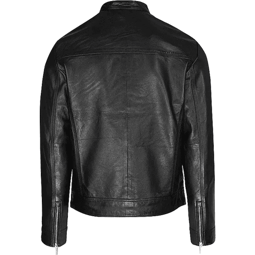 Selected Slharchive Classic Leather Jacket - Black