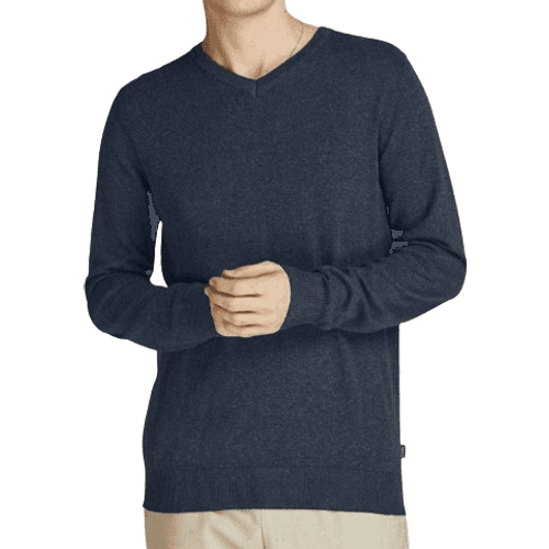 Jack & Jones Emil V Neck Pullover - Navy Blazer