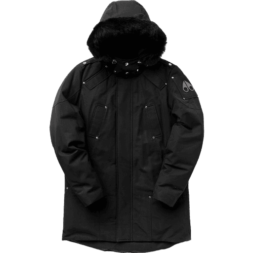 Moose Knuckles Men's Original Stirling Parka - Black/Natural Fox Fur