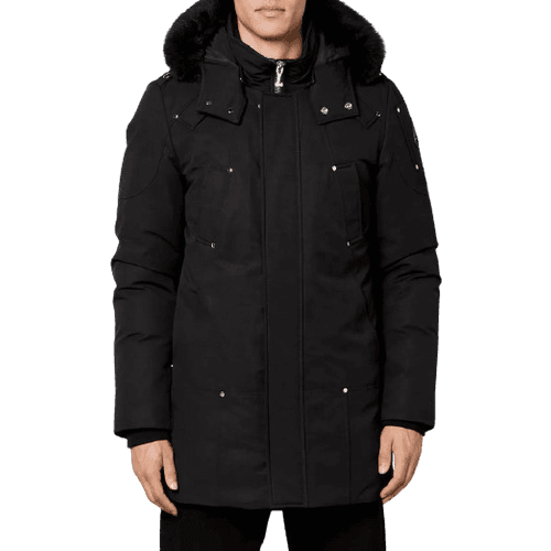 Moose Knuckles Men's Original Stirling Parka - Black/Natural Fox Fur