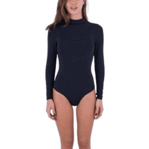 Hurley Women's OAO Solid Back Zip Surfsuit - Black