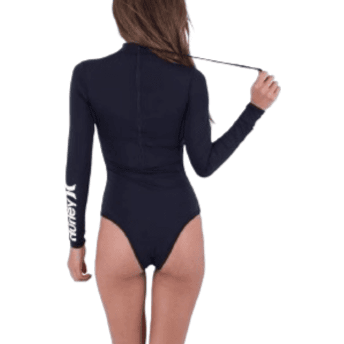Hurley Women's OAO Solid Back Zip Surfsuit - Black
