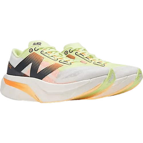 New Balance FuelCell SuperComp Elite v4 W - White/Bleached Lime Glo/Hot Mango