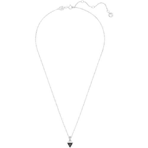 Swarovski Stilla Pendant Necklace - Silver/Black/Transparent