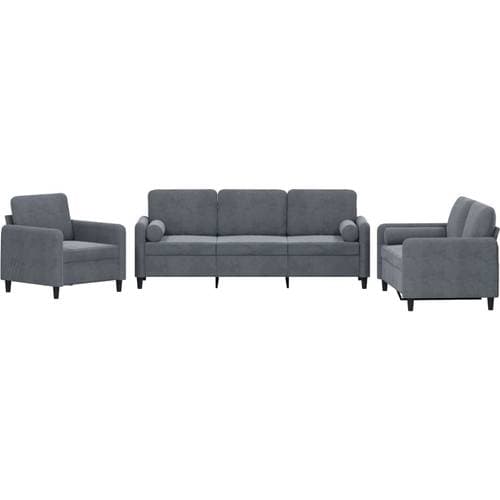 vidaXL 3201955 Dark Gray Soffa 198.1cm 3st 6-sits