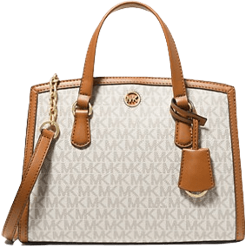 Michael Kors Chantal Small Logo Messenger Bag - Vanilla/Acorn