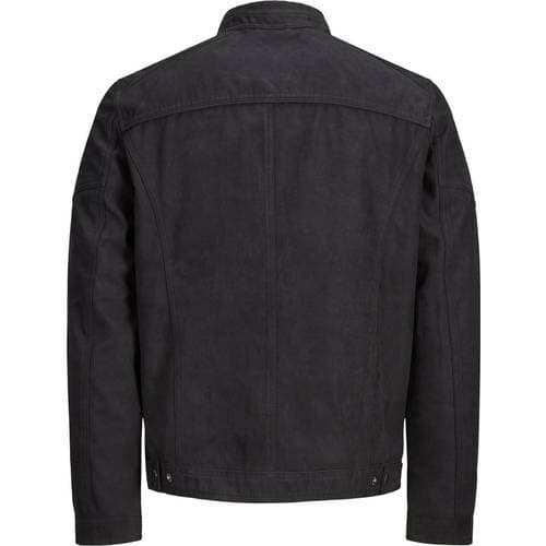 Jack & Jones Rocky Faux Suede Jacket - Blue/Jet Black
