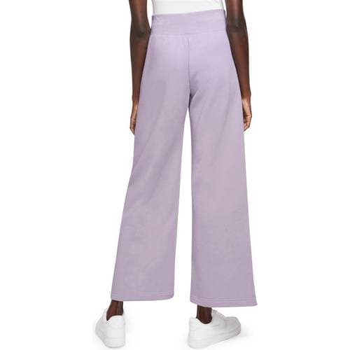 Nike Women's Sportswear Phoenix Fleece High-Waisted Wide-Leg Tracksuit Bottoms - Violet Mist/Sail
